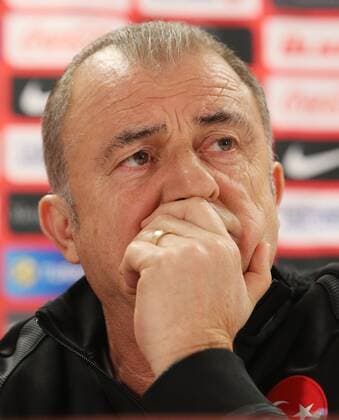 Fußball, PK Fatih Terim - Nationalteam Türkei SOCCER - AUT vs TUR, test match, preview VIENNA,AUSTRIA,28.MAR.16 - SOCCER - OEFB international match Länderspiel Austria vs Turkey, friendly match, preview, press conference PK Pressekonferenz team TUR. Image shows head coach Fatih Terim (TUR). Picture shot with a Canon EOS-1D X Mark II sample. GEPAxpictures xChristianxOrt