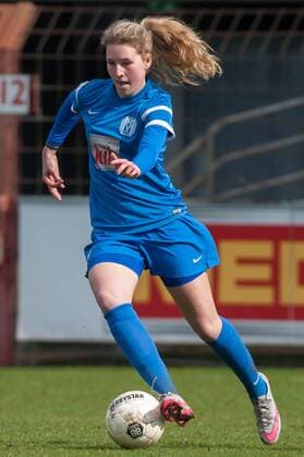 Lisa-Marie Weiss (SV Meppen, 8) Freisteller, Einzelbild, Aktion, Fussball, 2. Frauen-Bundesliga Nord, SV Meppen - VfL Wolfsburg II, xobx