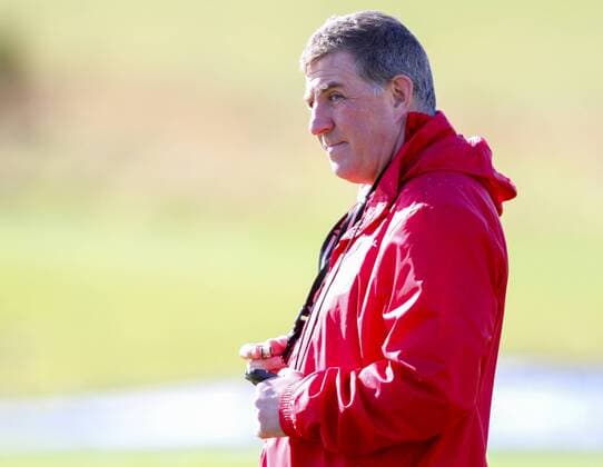 FuÃŸball, Training Nationalteam Schottland 28.03.2016. Mar Hall, Glasgow, Scotland. International Football Scotland Training and Media Event. Mark McGhee xGeorgariouxVagelisx  ActionPlus11723113