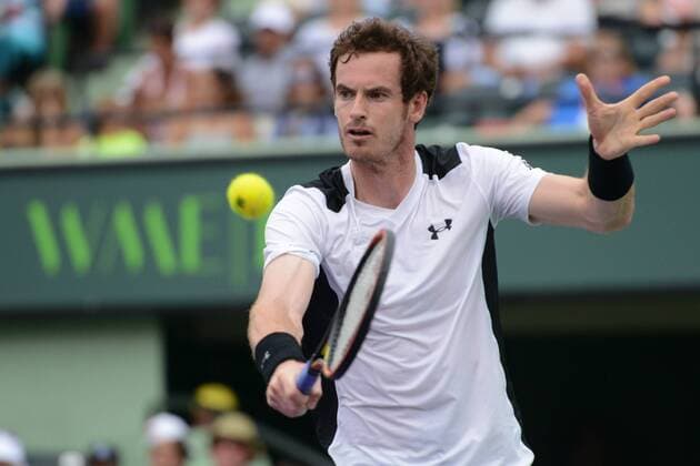 March 28, 2016 - Miami, Florida, United States - ANDY MURRAY in action during his match vs. G. Dimitrov at the Miami Open Tennis 2016 - Miami Open - Day 8 - ZUMAl132