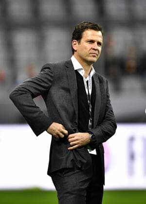 vor dem Spiel: Manager Oliver Bierhoff (GER) DFB Länderspiel Nationalteam Deutschland gegen Italien Freundschaftsspiel Fußball Herren GER vs ITA Allianz Arena München 29.03.2016 DFB Länderspiel Nationalteam Deutschland gegen Italien
