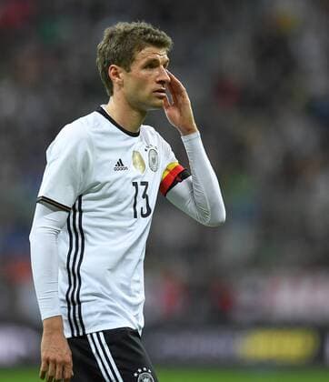 Fußball, Länderspiel, Deutschland - Italien FUSSBALL INTERNATIONAL TESTSPIEL IN DER ALLIANZ ARENA MUENCHEN Deutschland - Italien 29.03.2016 Thomas Mueller (Deutschland) 