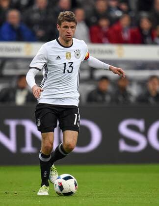 Fußball, Länderspiel, Deutschland - Italien FUSSBALL INTERNATIONAL TESTSPIEL IN DER ALLIANZ ARENA MUENCHEN Deutschland - Italien 29.03.2016 Thomas Mueller (Deutschland) 