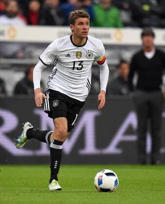 Fußball, Länderspiel, Deutschland - Italien FUSSBALL INTERNATIONAL TESTSPIEL IN DER ALLIANZ ARENA MUENCHEN Deutschland - Italien 29.03.2016 Thomas Mueller (Deutschland) 