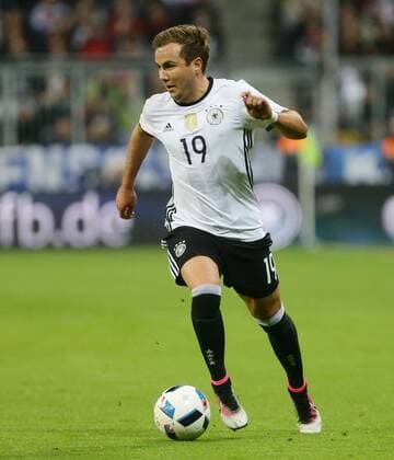 München , Fußball Länderspiel Deutschland vs. Italien , Mario Götze ( GER )