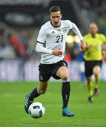 FUSSBALL INTERNATIONAL TESTSPIEL IN DER ALLIANZ ARENA MUENCHEN Deutschland - Italien 29.03.2016 Julian Draxler (Deutschland) 