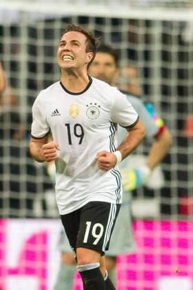 Muenchen Mario Goetze (GER 19) beim Torjubel nach dem Treffer zum 2:0 beim Freundschaftsspiel zwischen Deutschland und Italien am 29.03.2016, Copyright: Schueler Eibner-Pressefoto EP_JSE
