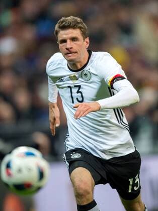 29. Maerz 2016: Muenchen, Allianz Arena: Fussball Testspiel: Deutschland - Italien: Thomas Mueller (Deutschland).