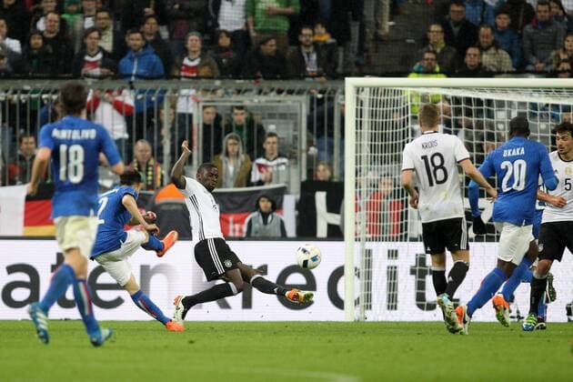 Stephan El Shaarawy Italy scores goal of 4-1 Gol Munich 29-03-2016 Allianz Arena Football Calcio Friendly match Germany - Italy Germania - Italia Nationalteam Länderspiel lucaxpagliaricci