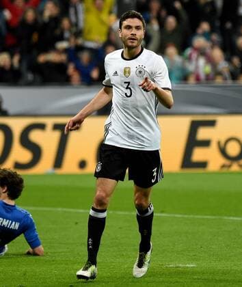 Fußball, Länderspiel, Deutschland - Italien 29.03.2016, xjhx, Fussball Testspiel, Deutschland - Italien, emspor v.l. Jonas Hector (Deutsche Fussball Nationalmannschaft DFB) Torjubel, Goal celebration, celebrate the goal zum 3:0