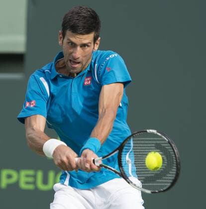 March 29 2016: Novak Djokovic (SRB) defeats Dominic Thiem (AUT) by 6-3, 6-4, at the Miami Open being played at Crandon Park Tennis Center in Miami, Key Biscayne, Florida. Ã‚Â© Tennis 2016: Miami Open MAR 29 - ZUMAc04_