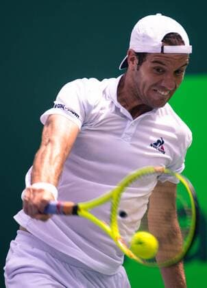 March 29, 2016: Richard Gasquet (FRA) loses to Tomas Berdych (CZE), 6-4, 3-6, 7-5, at the Miami Open being played at Crandon Park Tennis Center in Miami, Key Biscayne, Florida. Ã‚Â© TENNIS 2016: Miami Open MAR 29 - ZUMAc04_