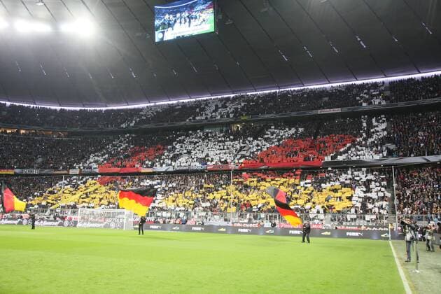 Choreographie der Deutschen Fans - Deutschland vs. Italien, Allianz Arena München