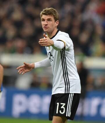 29.03.2016, Fussball Laenderspiel in Muenchen, Deutschland - Italien 4:1, Thomas Mueller, Thomas Müller (Deutschland)