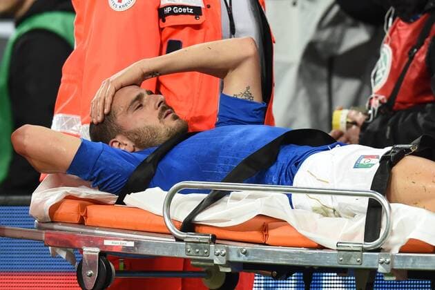 Fussball, Herren, Saison 2015 16, Länderspiel in München, Deutschland - Italien 4:1, Leonardo Bonucci (Italien), 29.03.2016,