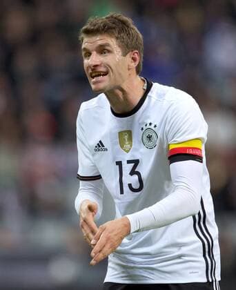Fussball DFB München Muenchen 29.03.2016 Allianz Arena Laenderspiel Test EURO 2016 Deutschland geg Italien 4 : 1 Thomas MUELLER (MUELLER) 13 GER