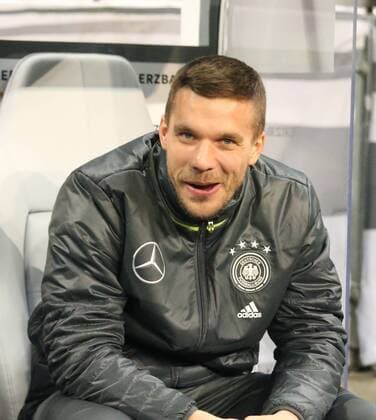 München, Fussball, Soccer, DFB, Länderspiel, Testspiel, Freundschaftsspiel, Deutschland - Italien, 29.03.2016, Allianzaren München, Lukas Podolski, Deutschland, Aktion, Einzelbild