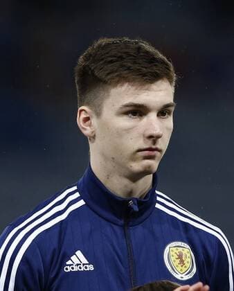 Kieran Tierney of Scotland during the Vauxhall International Challenge Match match at Hampden Park Stadium. Photo credit should read: Simon Bellis Sportimage EDITORIAL USE ONLY. No use with unauthorised audio, video, data, fixture lists, club league logos or live services. Online in-match use limited to 120 images, no video emulation. No use in betting, games or single club league player publications.