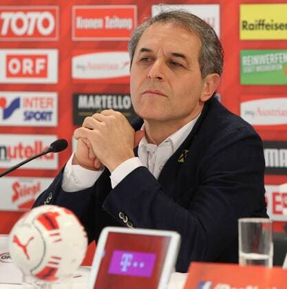 Fußball, Nationalteam Österreich Pressekonferenz mit Marcel Koller SOCCER - AUT vs TUR, review VIENNA,AUSTRIA,30.MAR.16 - SOCCER - OEFB international match Länderspiel Austria vs Turkey, friendly match, press conference PK Pressekonferenz team AUT, review. Image shows head coach Marcel Koller (AUT). GEPAxpictures xChristianxOrt