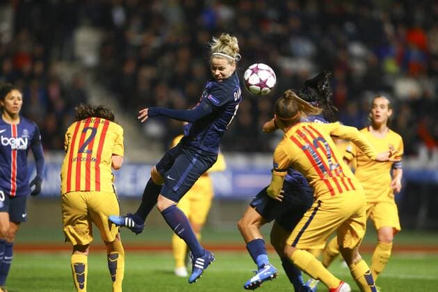 Lisa Dahlkvist (PSG) - Fussball Damen, Champions League, Paris Saint Germain PSG vs. FC Barcelona - 30 03 2016 GwendolineLeGoff Panoramic 