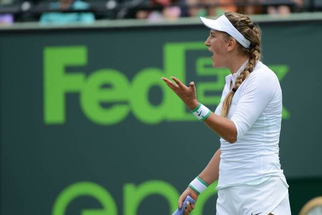 Tennis, WTA-Turnier in Miami March 30, 2016 - Miami, Florida, United States - VICTORIA AZARENKA during her match vs. J. Konta at the Miami Open Tennis 2016 - Miami Open - Day 10 - ZUMAl132