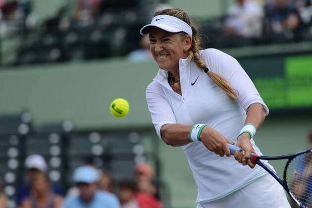 Tennis, WTA-Turnier in Miami March 30, 2016 - Miami, Florida, United States - VICTORIA AZARENKA in action during her match vs. J. Konta at the Miami Open Tennis 2016 - Miami Open - Day 10 - ZUMAl132
