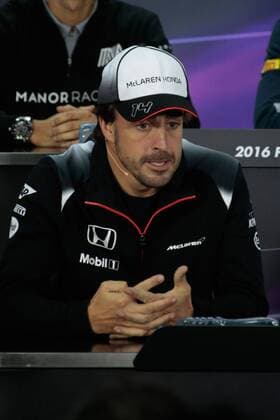 FORMULA 1 - Bahrain GP SAKHIR,BAHRAIN,31.MAR.16 - MOTORSPORTS, FORMULA 1 - FIA World Championship WM Weltmeisterschaft Grand Prix of Bahrain, Bahrain International Circuit, preview, press conference PK Pressekonferenz Image shows Fernando Alonso (ESP McLaren Honda). GEPAxpictures xFritzxMueller