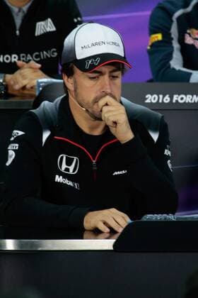 FORMULA 1 - Bahrain GP SAKHIR,BAHRAIN,31.MAR.16 - MOTORSPORTS, FORMULA 1 - FIA World Championship WM Weltmeisterschaft Grand Prix of Bahrain, Bahrain International Circuit, preview, press conference PK Pressekonferenz Image shows Fernando Alonso (ESP McLaren Honda). GEPAxpictures xFritzxMueller