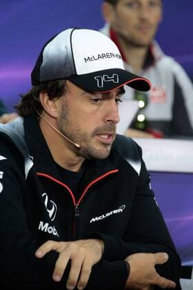 FORMULA 1 - Bahrain GP SAKHIR,BAHRAIN,31.MAR.16 - MOTORSPORTS, FORMULA 1 - FIA World Championship WM Weltmeisterschaft Grand Prix of Bahrain, Bahrain International Circuit, preview, press conference PK Pressekonferenz Image shows Fernando Alonso (ESP McLaren Honda). GEPAxpictures xFritzxMueller