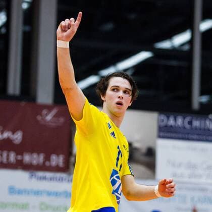 Herrsching Luke Perry ( 11, Friedrichshafen); Volleyball Bundesliga Herren Play-Off Viertelfinale, Nikolaushalle, Herrsching Germany, 20160331; Partie TSV Herrsching vs VfB Friedrichshafen; Copyright: Wuechner Eibner-Pressefoto EP_NWR