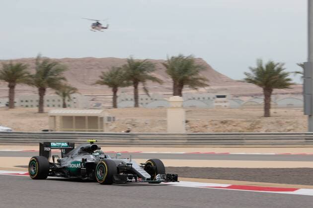 FORMULA 1 - Bahrain GP SAKHIR,BAHRAIN,01.APR.16 - MOTORSPORTS, FORMULA 1 - FIA World Championship WM Weltmeisterschaft Grand Prix of Bahrain, Bahrain International Circuit, free practice. Image shows Nico Rosberg (GER Mercedes GP). GEPAxpictures xFritzxMueller