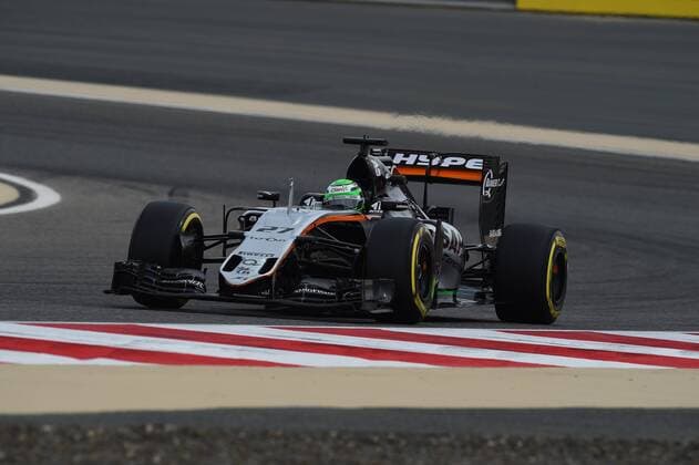 Niko Huelkenberg, Sahara Force India F1, Bahrain in Manama Shakir 01.04.2016 Photo:mspb Jerry Andre Niko Huelkenberg, formula 1 GP, Bahrain
