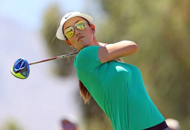 April 01, 2016: Michelle Wie hits her tee shot on the 13th hole during the second round of the 2016 ANA Inspiration at the Mission Hills Country Club in Rancho Mirage, California. LPGA Golf Damen 2016: ANA Inspiration Championship APR 01 - ZUMAcb8_
