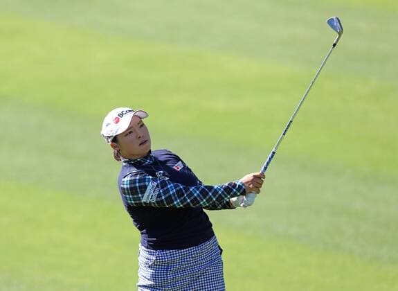 April 01, 2016: Ha Na Jang of South Korea hits a shot during the second round of the 2016 ANA Inspiration at the Mission Hills Country Club in Rancho Mirage, California. LPGA Golf Damen 2016: ANA Inspiration APR 01 - ZUMAcb8_