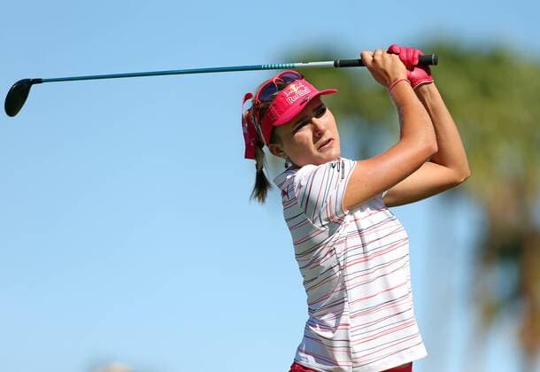 April 01, 2016: Lexi Thompson hits a shot during the second round of the 2016 ANA Inspiration at the Mission Hills Country Club in Rancho Mirage, California. LPGA Golf Damen 2016: ANA Inspiration Championship APR 01 - ZUMAcb8_