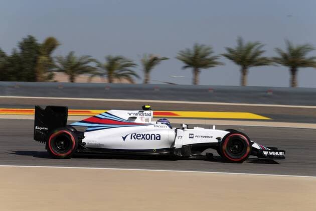 Formel 1, GP Bahrain Bahrain Grand Prix, Sakhir 31 March - 03 April 2016 02.04.2016 - Free Practice 3, Valtteri Bottas (FIN) Williams FW38 