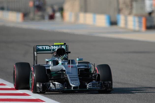 Formel 1, GP Bahrain FORMULA 1 - Bahrain GP SAKHIR,BAHRAIN,02.APR.16 - MOTORSPORTS, FORMULA 1 - FIA World Championship WM Weltmeisterschaft Grand Prix of Bahrain, Bahrain International Circuit, practice and qualifying. Image shows Nico Rosberg (GER Mercedes GP). GEPAxpictures xFritzxMueller