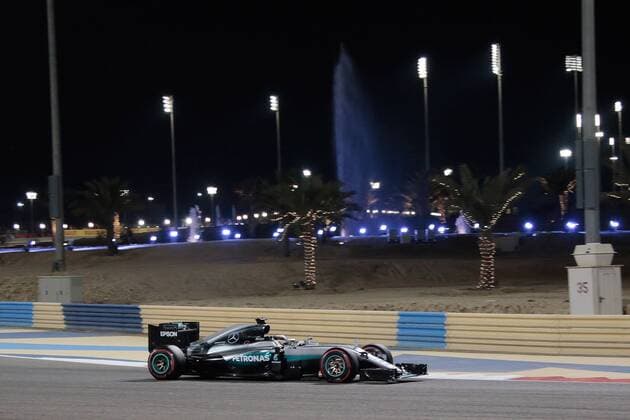 FORMULA 1 - Bahrain GP SAKHIR,BAHRAIN,02.APR.16 - MOTORSPORTS, FORMULA 1 - FIA World Championship WM Weltmeisterschaft Grand Prix of Bahrain, Bahrain International Circuit, practice and qualifying. Image shows Lewis Hamilton (GBR Mercedes GP). GEPAxpictures xFritzxMueller