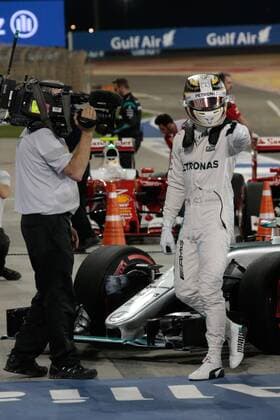 FORMULA 1 - Bahrain GP SAKHIR,BAHRAIN,02.APR.16 - MOTORSPORTS, FORMULA 1 - FIA World Championship WM Weltmeisterschaft Grand Prix of Bahrain, Bahrain International Circuit, practice and qualifying. Image shows Lewis Hamilton (GBR Mercedes GP). GEPAxpictures xFritzxMueller