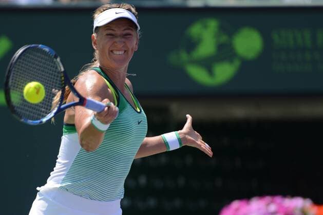 April 2, 2016 - Miami, Florida, United States - VICTORIA AZARENKA in action in her finals match vs. S. Kuznetsova at the Miami Open Tennis 2016 - Miami Open - Day 13 - ZUMAl132