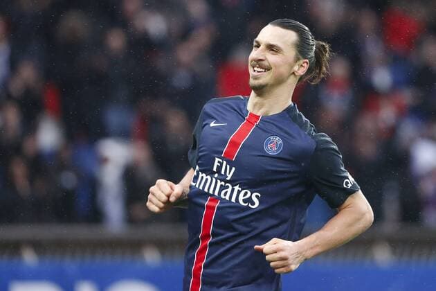 Zlatan Ibrahimovic (psg) inscrit un nouveau but, joie FOOTBALL : Paris st Germain vs OGC Nice - Ligue 1 - 02 04 2016 StephaneAllaman Panoramic 