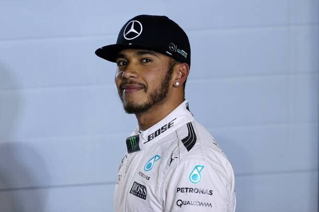 Bahrain Grand Prix, Sakhir 31 March - 03 April 2016 02.04.2016 - Qualifying, Lewis Hamilton (GBR) Mercedes AMG F1 W07 Hybrid pole position 