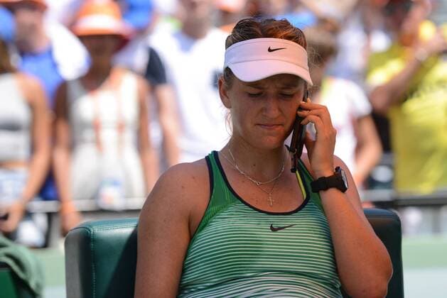 April 2, 2016 - Miami, Florida, United States - VICTORIA AZARENKA after winning the Miami Open Tennis 2016 - Miami Open - Day 13 - ZUMAl132