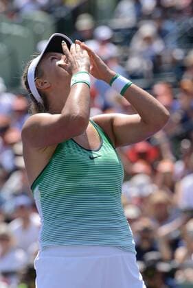 April 2, 2016 - Miami, Florida, United States - VICTORIA AZARENKA celebrates winning the Miami Open Tennis 2016 - Miami Open - Day 13 - ZUMAl132