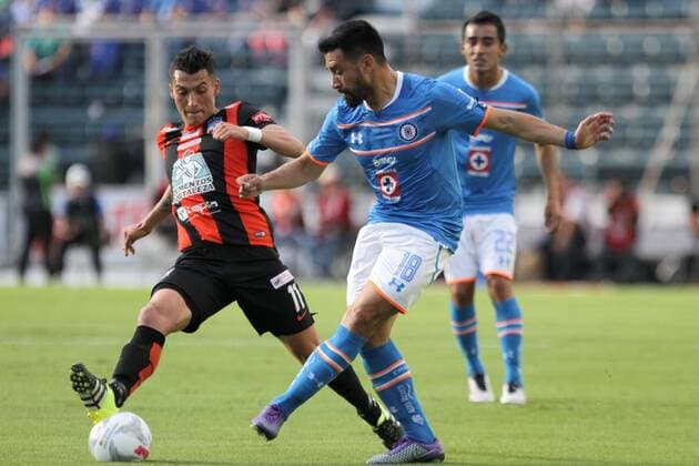 Fussball Mexiko - April 2, 2016 - Mexico - D02041607.JPG.CIUDAD DE MEXICO SportsDeportes-Soccer.- La Maquina Celeste del Cruz Azul ante los Tuzos del Pachuca, el sabado 2 de abril de 2016, en el Estadio Azul, juego de la jornada 12 del Torneo Clausura 2016 de la Liga MX.  - ZUMAu78_