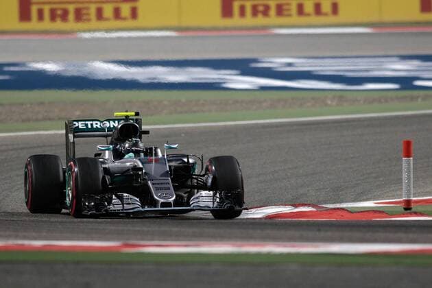 FORMULA 1 - Bahrain GP SAKHIR,BAHRAIN,03.APR.16 - MOTORSPORTS, FORMULA 1 - FIA World Championship WM Weltmeisterschaft Grand Prix of Bahrain, Bahrain International Circuit, award ceremony. Image shows Nico Rosberg (GER Mercedes GP). GEPAxpictures xFritzxMueller