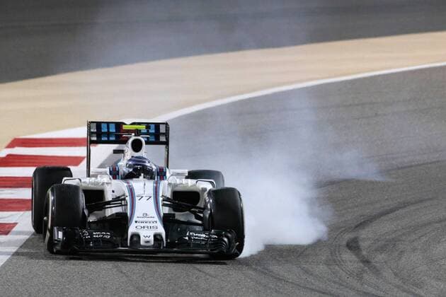 FORMULA 1 - Bahrain GP SAKHIR,BAHRAIN,03.APR.16 - MOTORSPORTS, FORMULA 1 - FIA World Championship WM Weltmeisterschaft Grand Prix of Bahrain, Bahrain International Circuit, award ceremony. Image shows Valtteri Bottas (FIN Williams). GEPAxpictures xFritzxMueller