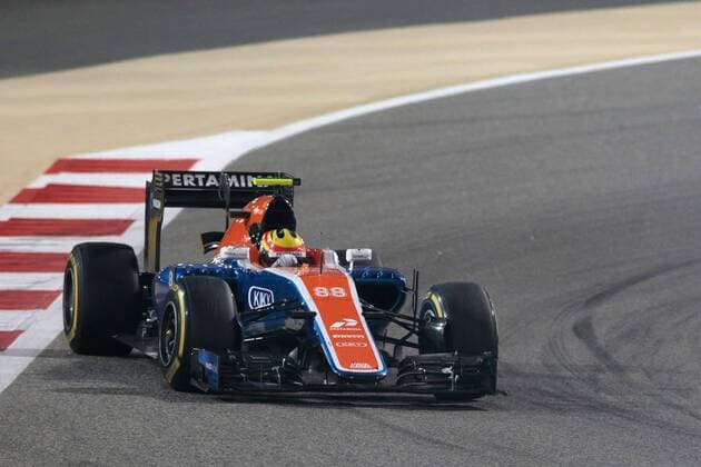 FORMULA 1 - Bahrain GP SAKHIR,BAHRAIN,03.APR.16 - MOTORSPORTS, FORMULA 1 - FIA World Championship WM Weltmeisterschaft Grand Prix of Bahrain, Bahrain International Circuit, award ceremony. Image shows Rio Haryanto (INA Manor). GEPAxpictures xFritzxMueller