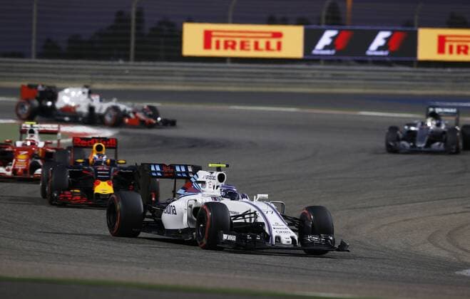 Motorsports: FIA Formula One World Championship WM Weltmeisterschaft 2016, Grand Prix of Bahrain, 77 Valtteri Bottas (FIN, Williams Martini Racing), xHOCHxZWEIx