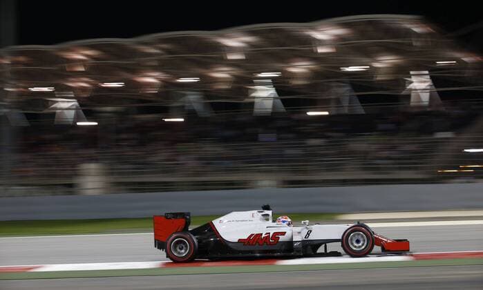 Motorsports: FIA Formula One World Championship WM Weltmeisterschaft 2016, Grand Prix of Bahrain, 8 Romain Grosjean (FRA, Haas F1 Team), xHOCHxZWEIx